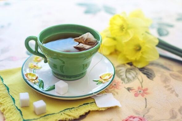 Té verde, decocción de hierbas.